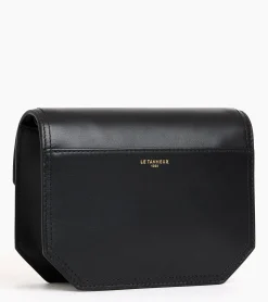 Petit sac bandoulière Rose en cuir lisse - Black