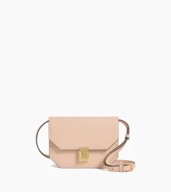 Petit sac bandoulière Rose en cuir lisse - ROSE POUDRE