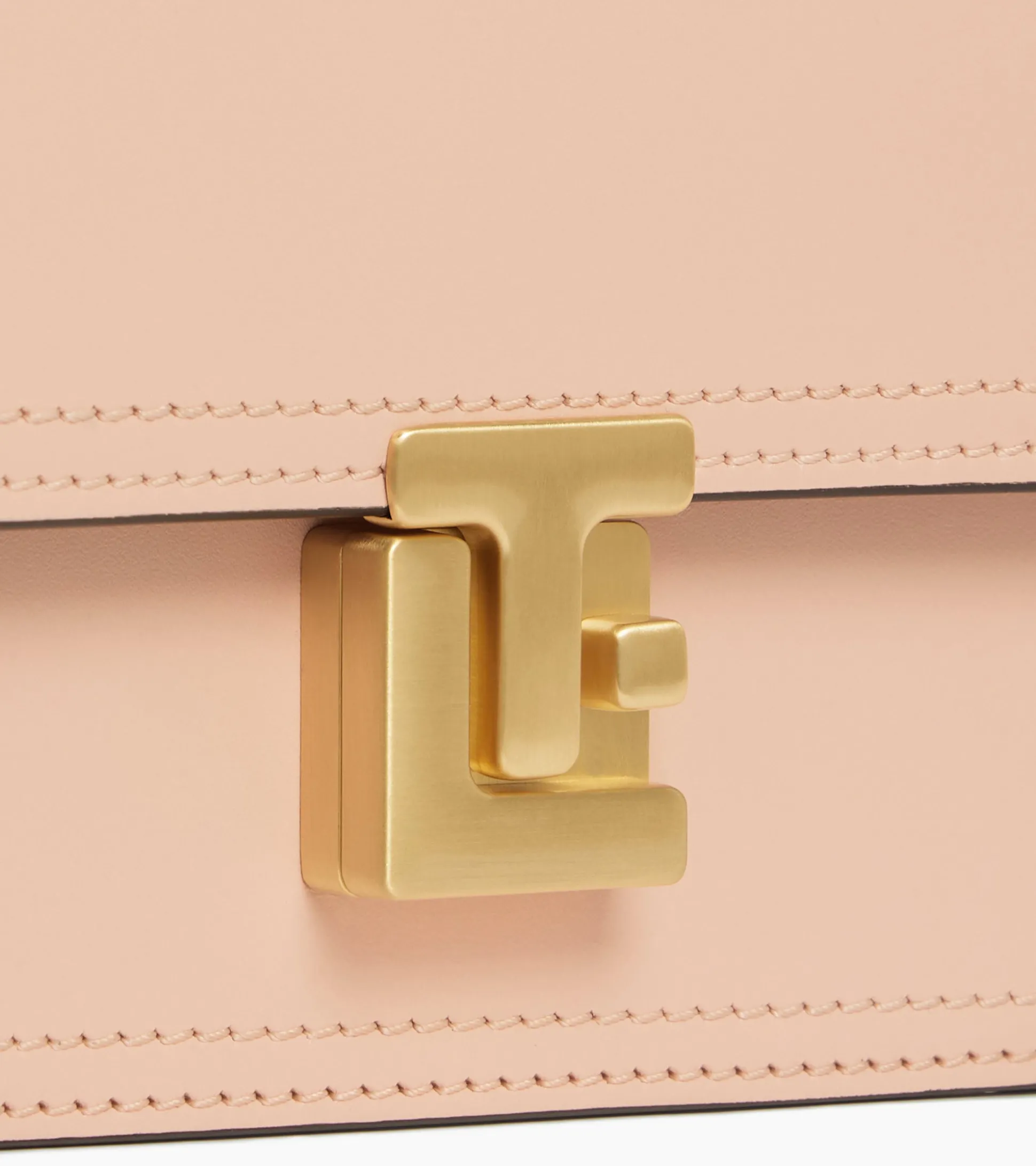 Petit sac bandoulière Rose en cuir lisse - ROSE POUDRE