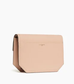 Petit sac bandoulière Rose en cuir lisse - ROSE POUDRE