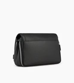 Petit sac bandoulière Simone en cuir grainé - Black