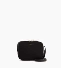 Petit sac bandoulière Sophie en cuir grainé - Noir