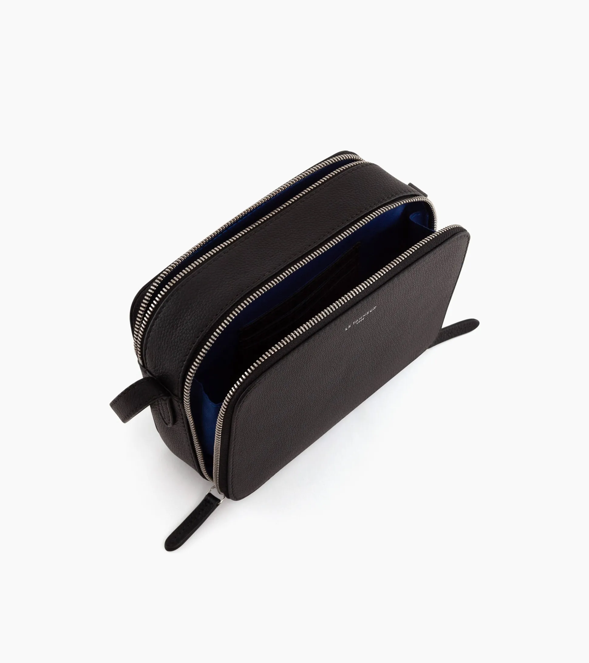 Petit sac bandoulière Sophie en cuir grainé - Noir