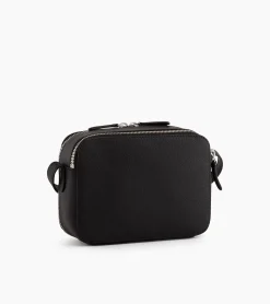 Petit sac bandoulière Sophie en cuir grainé - Noir
