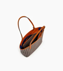 Petit sac cabas Camille en toile monogramme - Brown Monogram Print