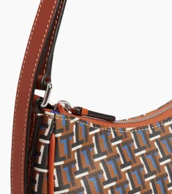 Petit sac porté épaule Camille en toile monogramme - SIGNATURE LT