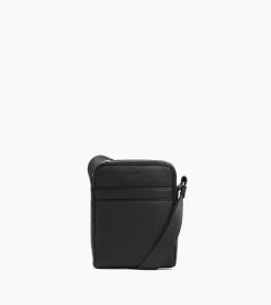 Petite sacoche Charles en cuir grainé - Black