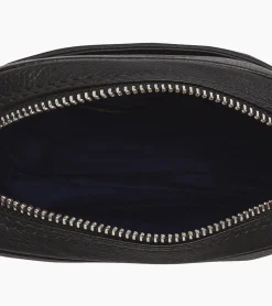 Petite sacoche Charles en cuir grainé - Black
