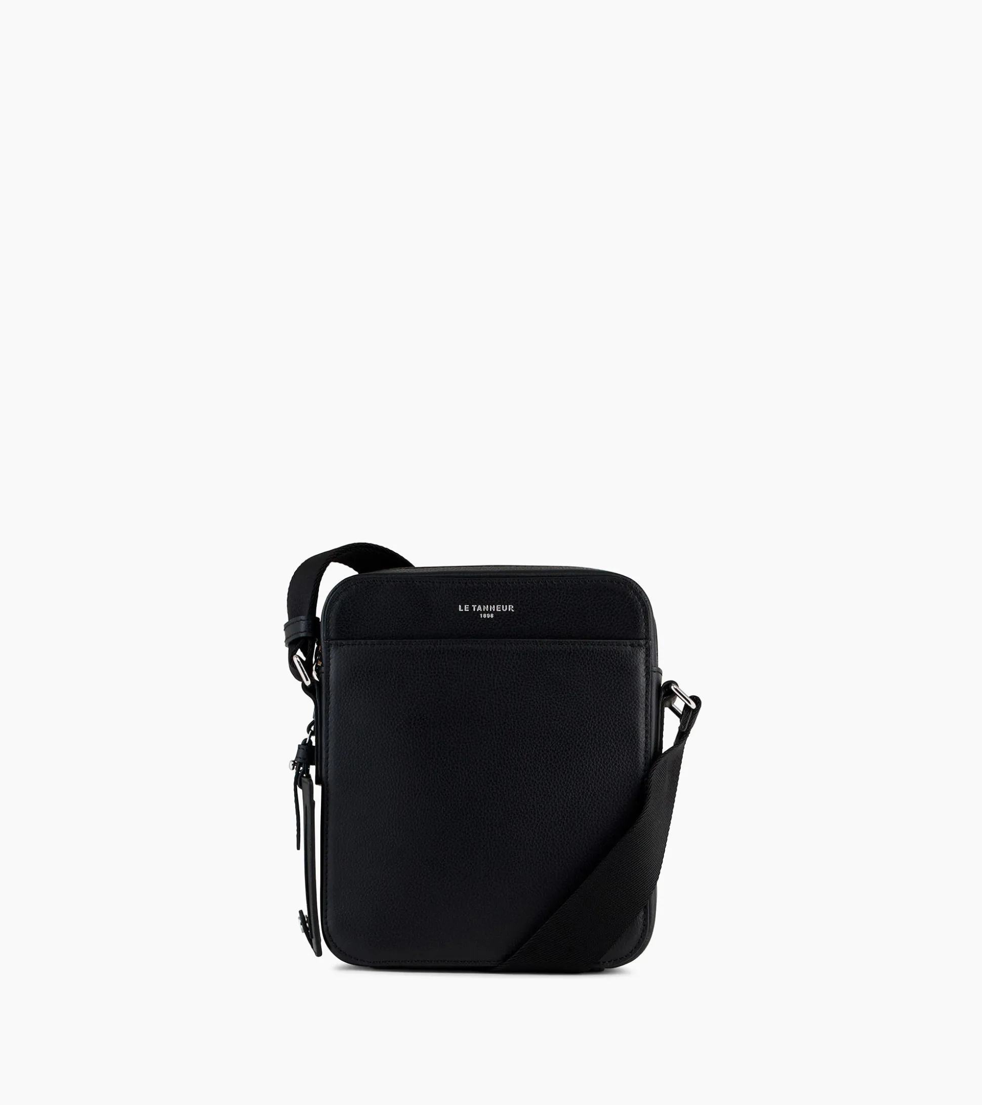 Petite sacoche Emile en cuir grainé - Black