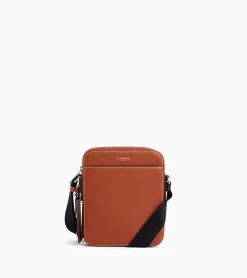 Petite sacoche Emile en cuir grainé - Mahogany Brown