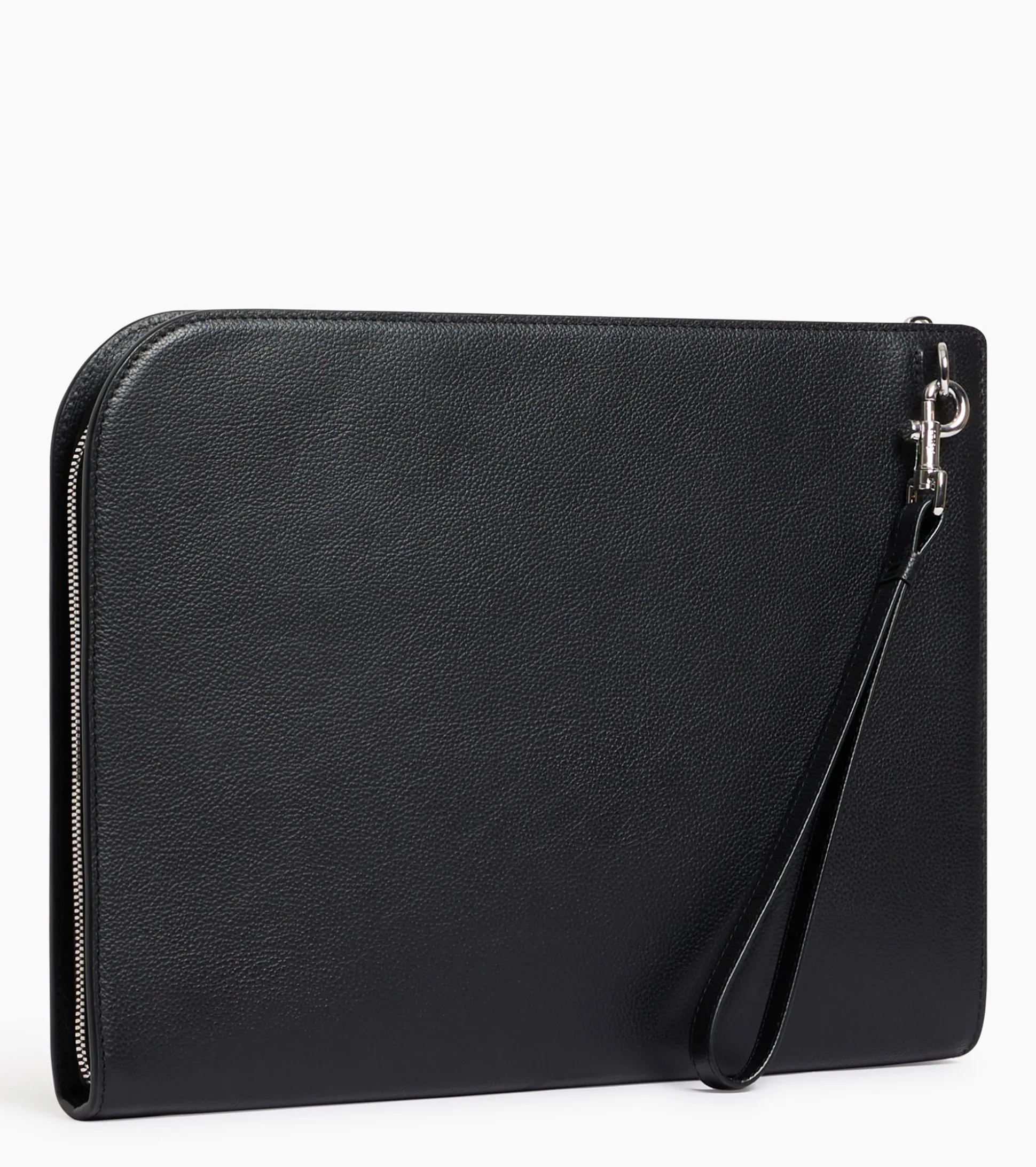 Pochette A4 Emile en cuir grainé - NOIR 1