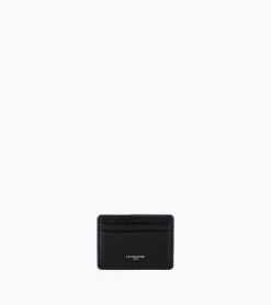 Porte cartes Augustin en cuir grainé - Black Le Bleu