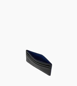 Porte cartes Augustin en cuir grainé - Black Le Bleu
