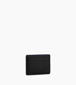 Porte cartes Augustin en cuir grainé - Black Le Bleu