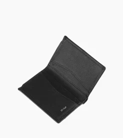 Porte cartes Charlotte en cuir lisse - Black