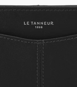 Porte cartes Charlotte en cuir lisse - Black