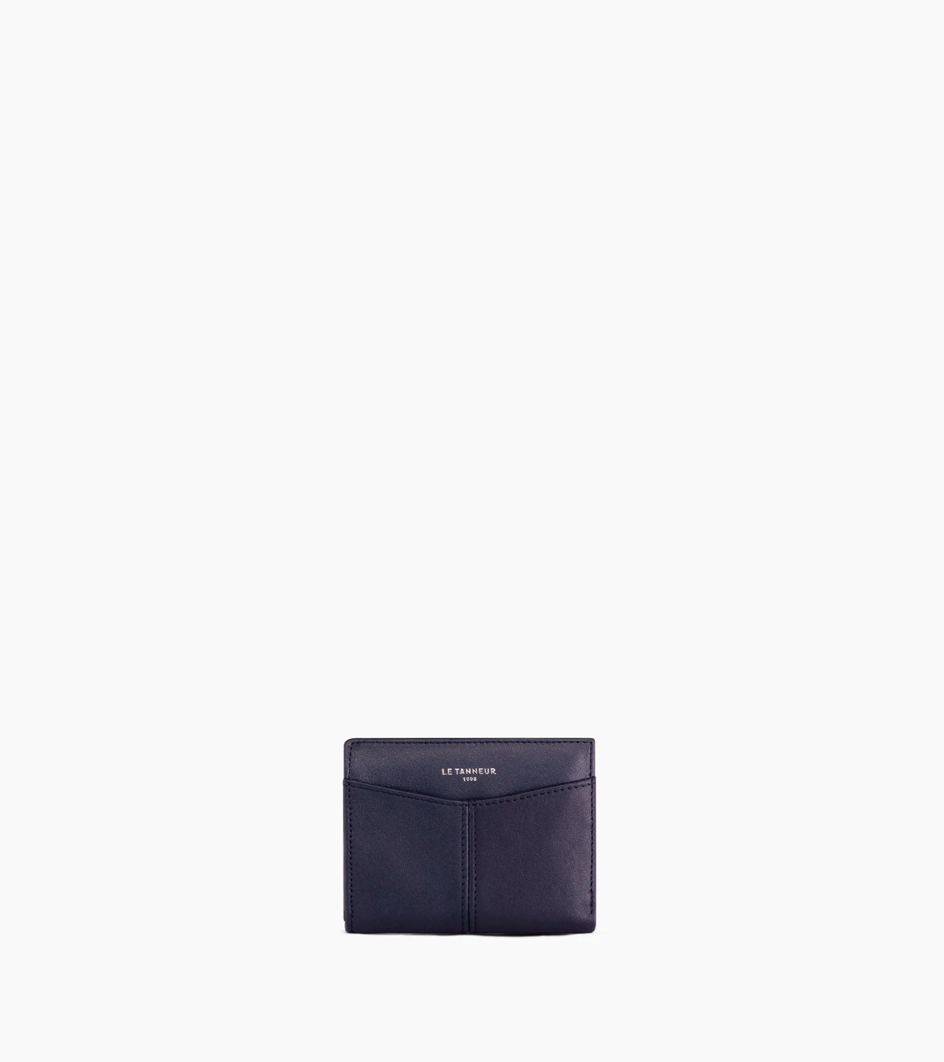 Porte cartes Charlotte en cuir lisse - Twilight Blue