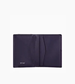 Porte cartes Charlotte en cuir lisse - Twilight Blue