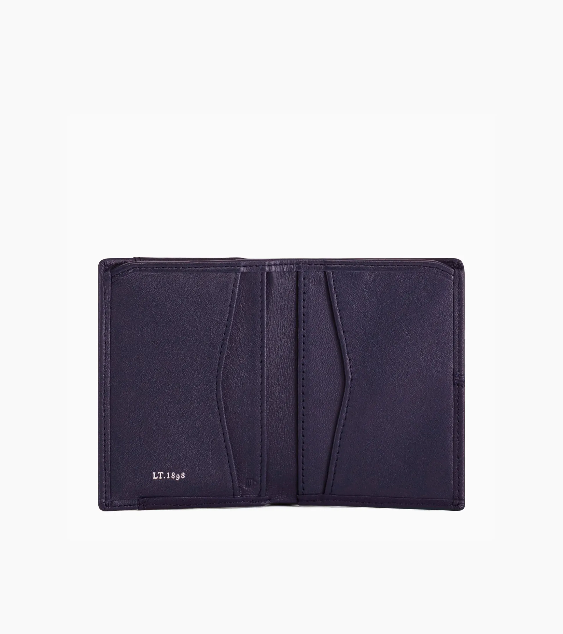 Porte cartes Charlotte en cuir lisse - Twilight Blue