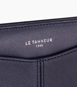 Porte cartes Charlotte en cuir lisse - Twilight Blue
