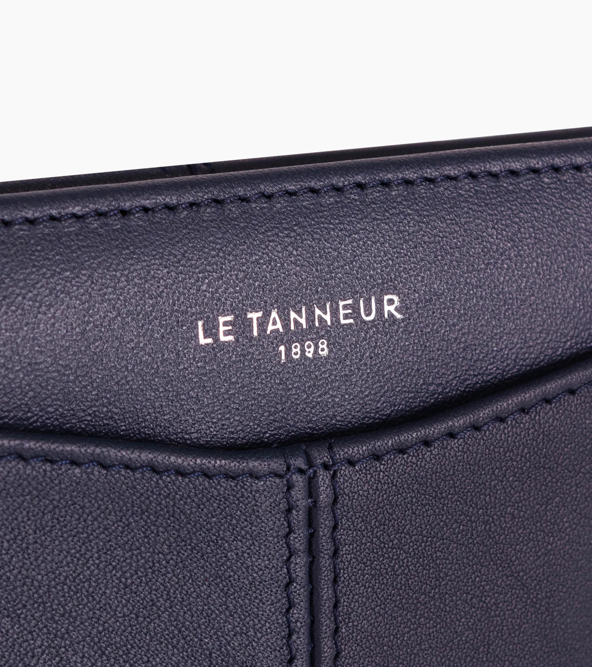Porte cartes Charlotte en cuir lisse - Twilight Blue