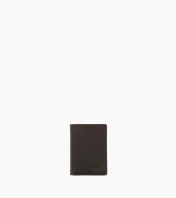 Porte cartes Gary en cuir huilé - Brown