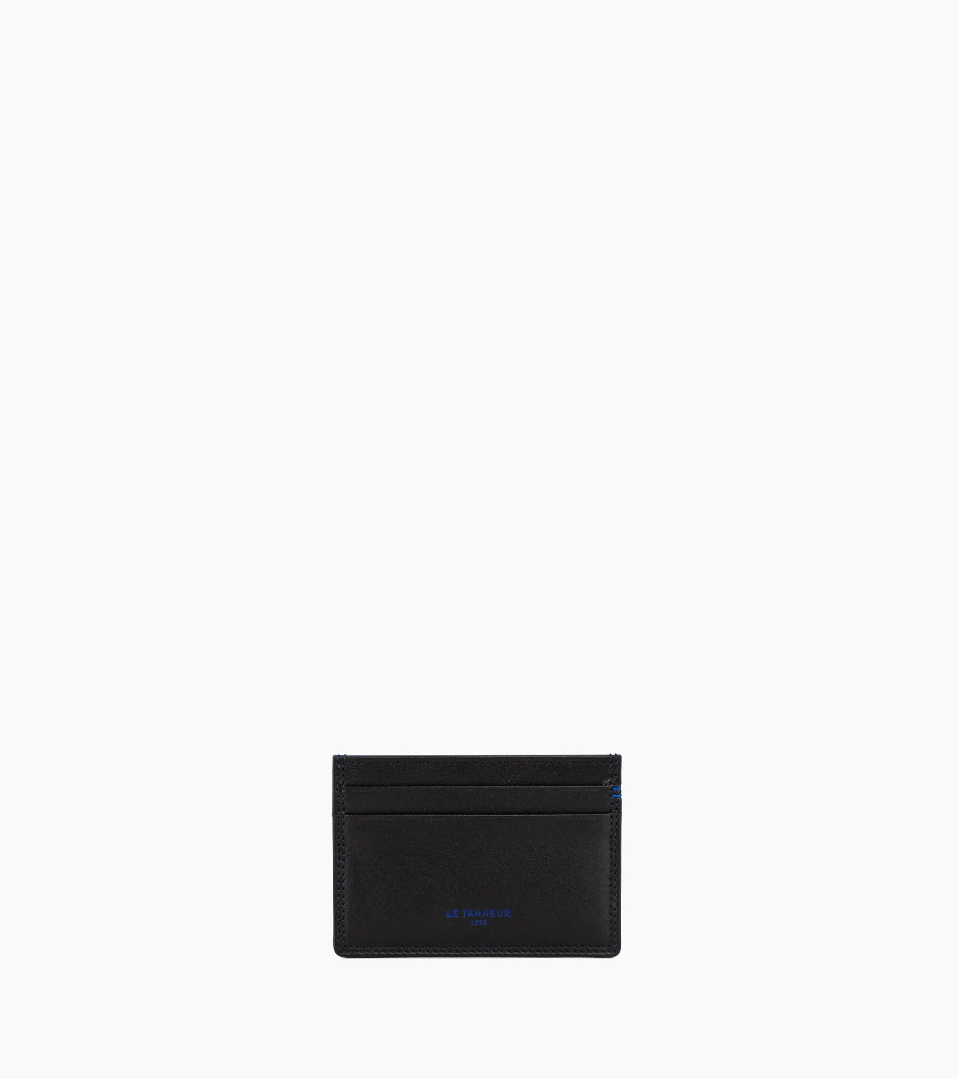 Porte cartes Martin en cuir lisse - Black