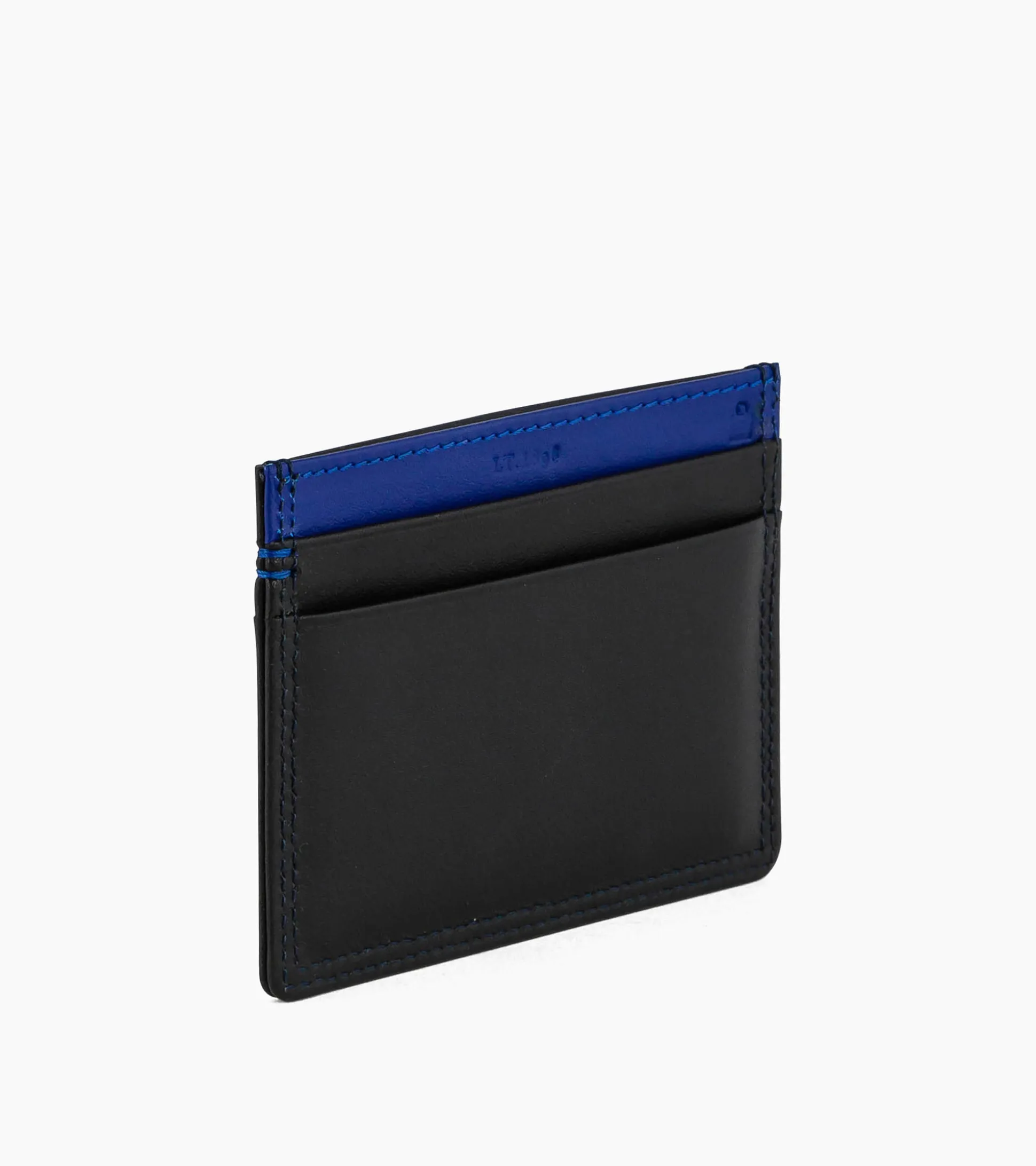 Porte cartes Martin en cuir lisse - Black
