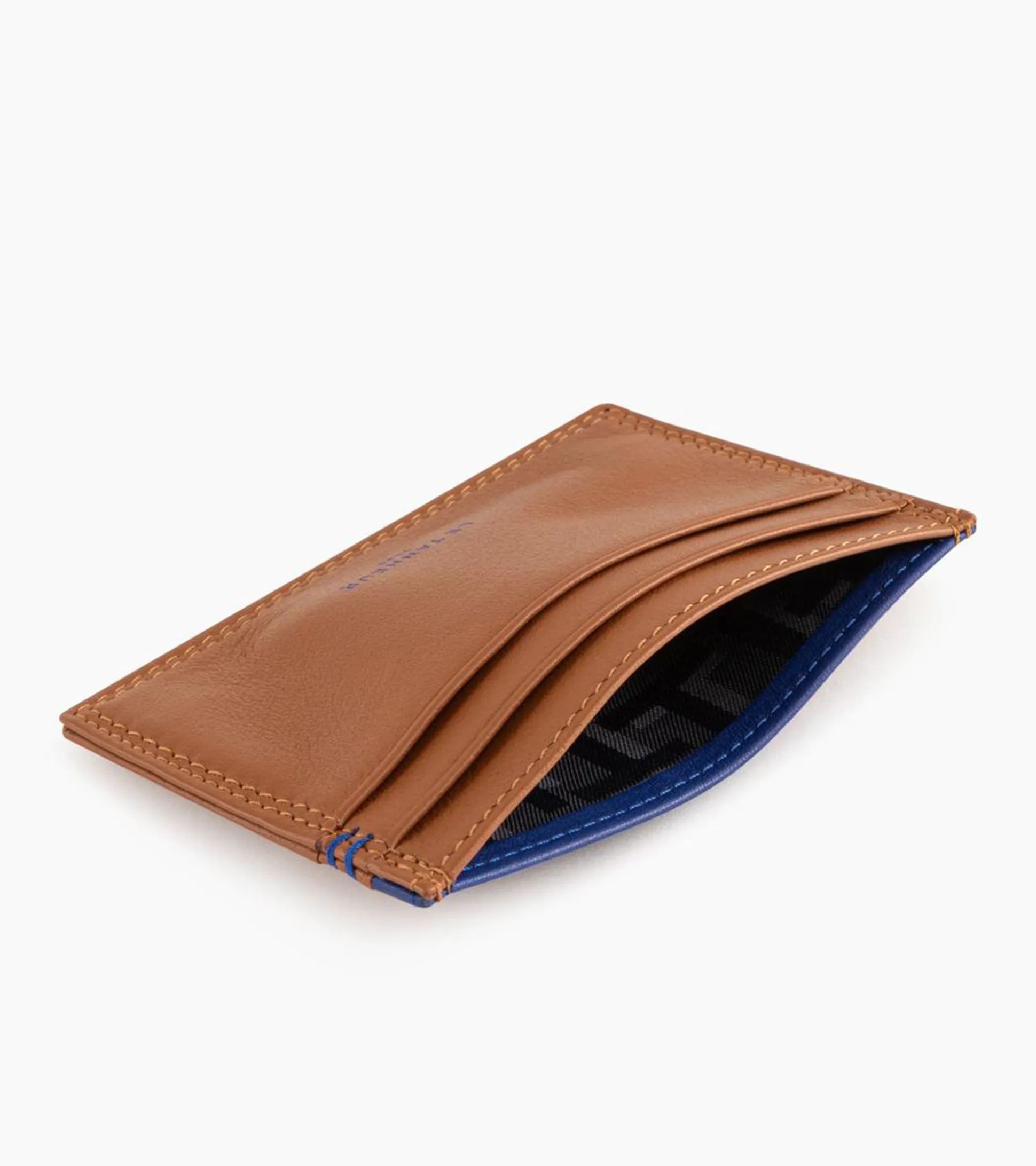 Porte cartes Martin en cuir lisse - Brown Tan
