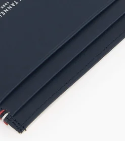 Porte cartes Martin en cuir lisse - Blue White Red