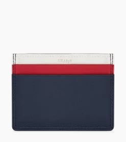 Porte cartes Martin en cuir lisse - Blue White Red