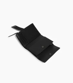Porte cartes Noah en cuir grain buffle et cuir lisse - NOIR 1