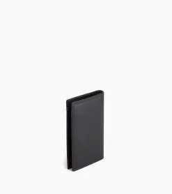 Porte cartes vertical Martin en cuir lisse - Black