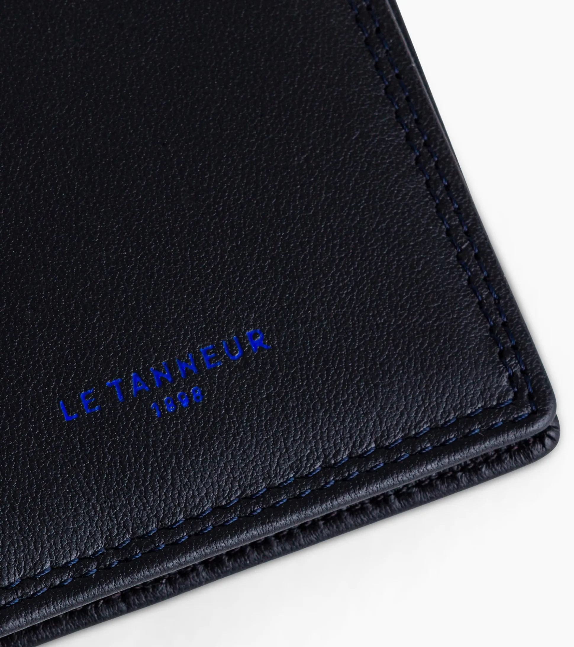Porte cartes vertical Martin en cuir lisse - Black