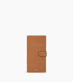 Porte chéquier Juliette en cuir grainé - Brown Tan