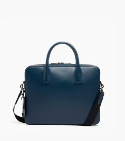 Porte document slim 14" Emile en cuir liégé - Twilight Blue