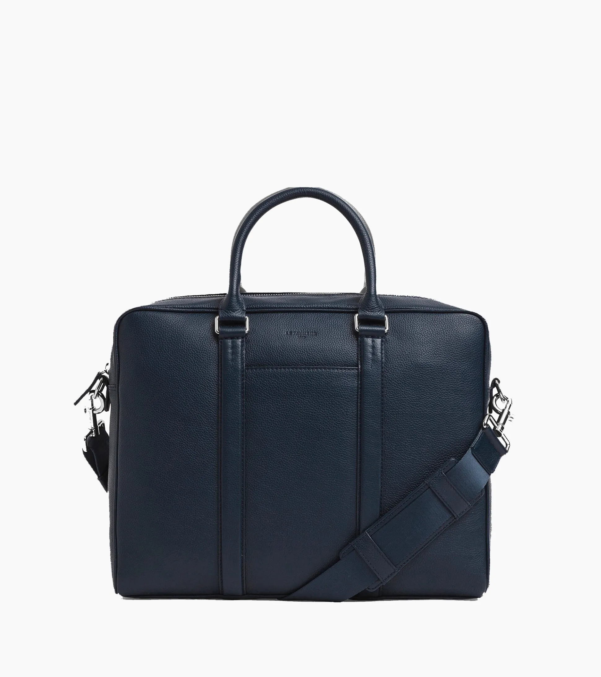 Porte documents 14" Charles en cuir grainé - Twilight Blue