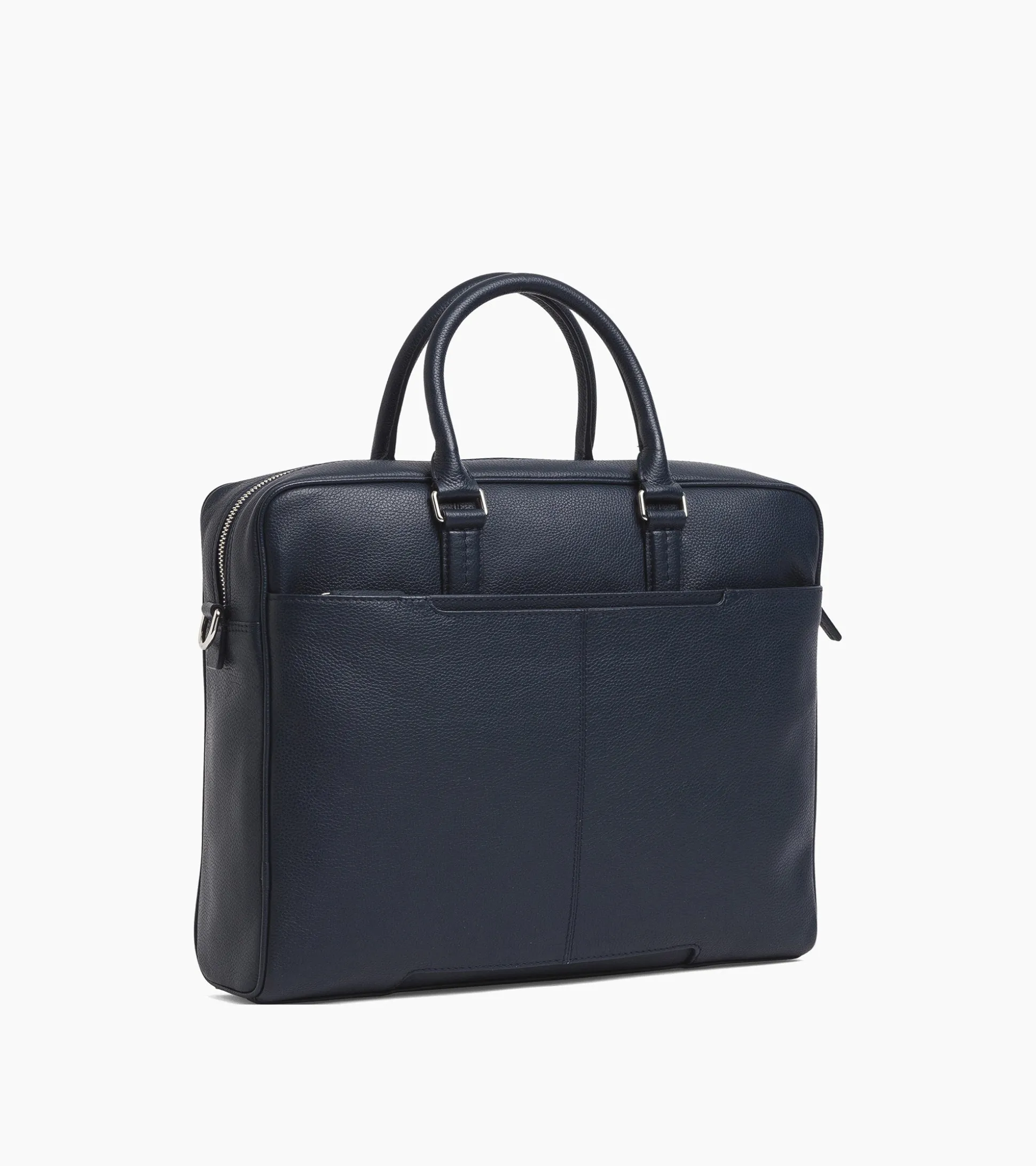 Porte documents 14" Charles en cuir grainé - Twilight Blue