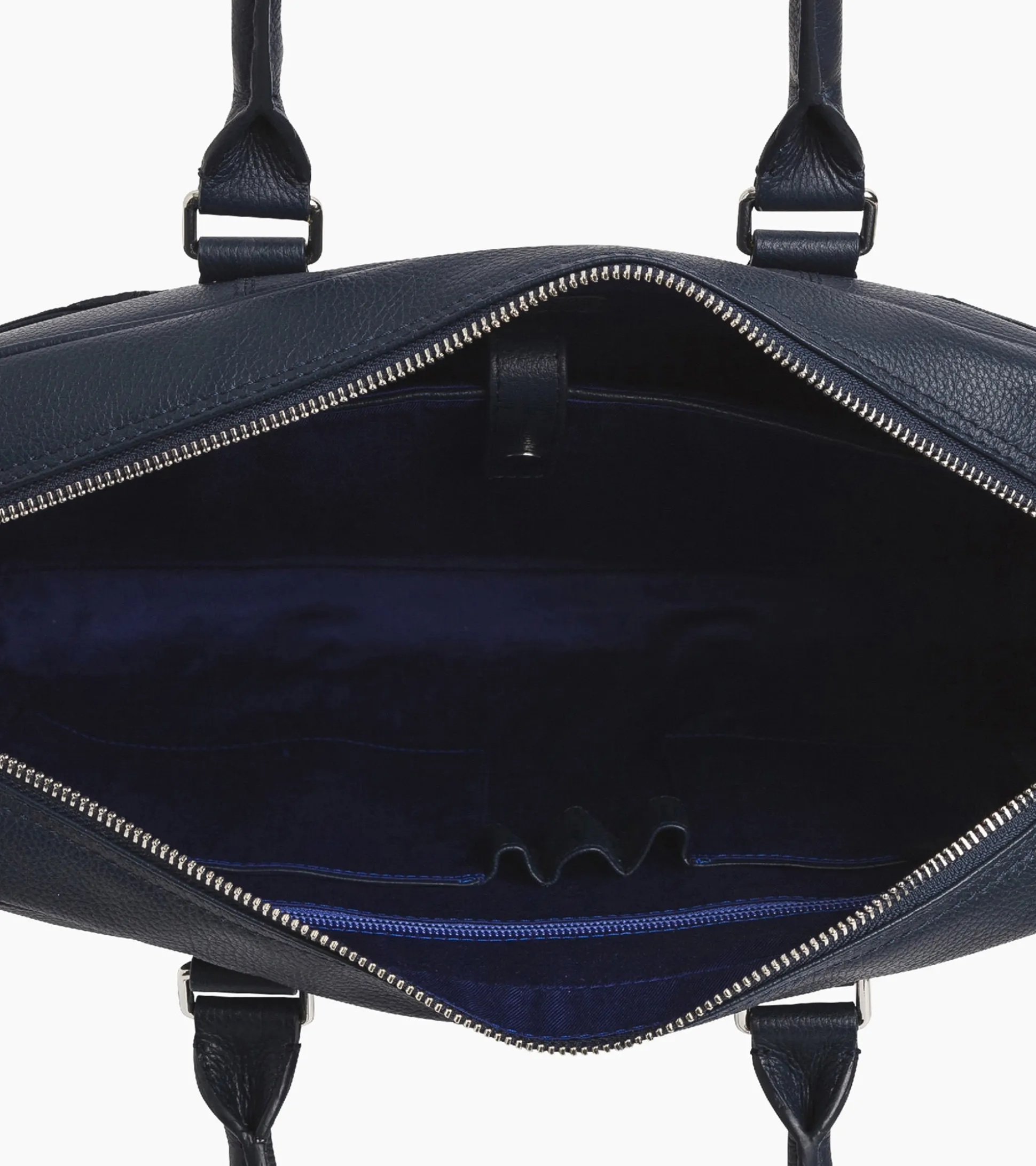 Porte documents 14" Charles en cuir grainé - Twilight Blue