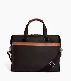 Porte documents 15" Maurice en toile enduite - Black Brown