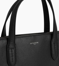 Porte documents 1 soufflet 15" Sophie en cuir grainé - Black