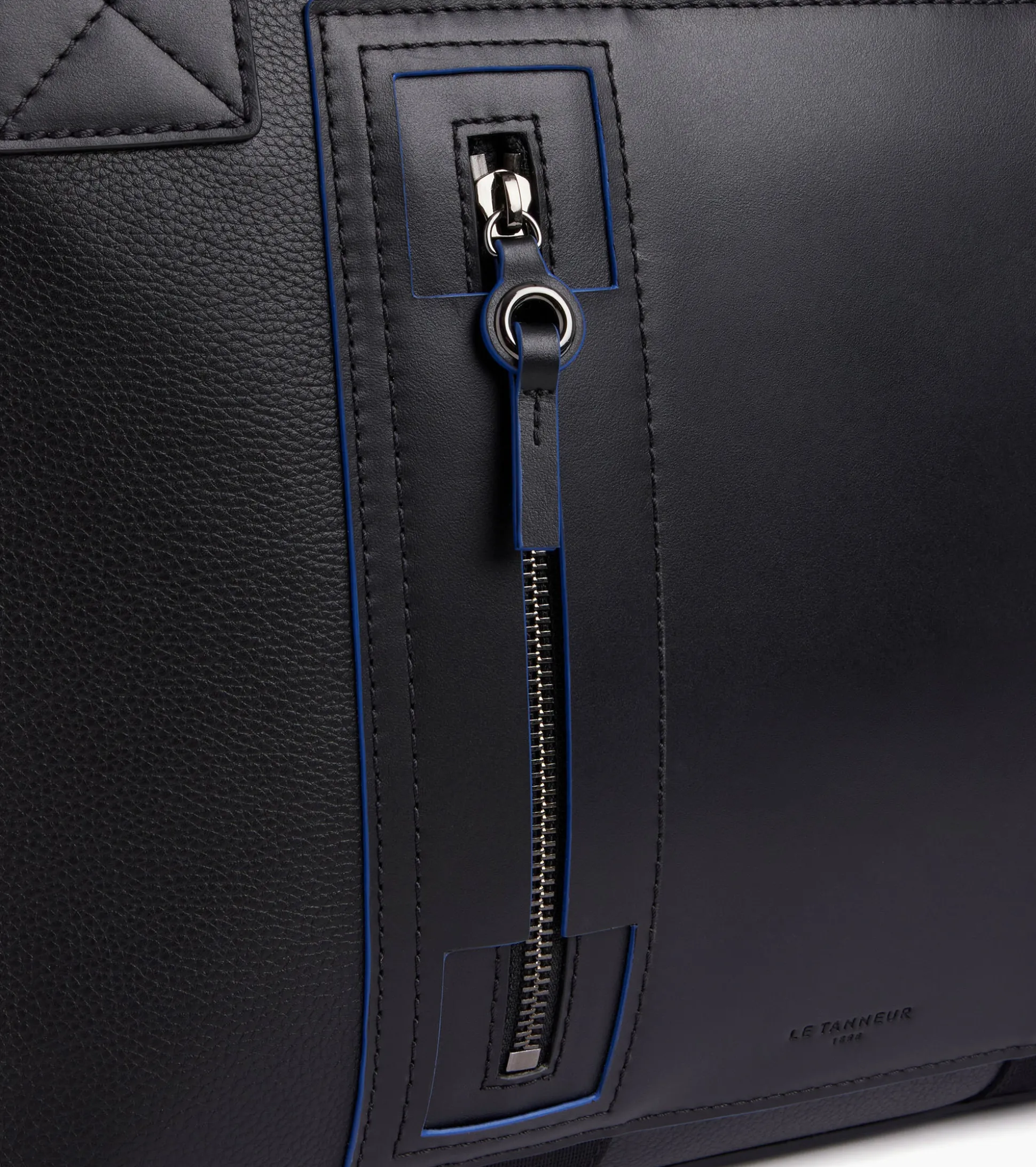 Porte documents Alexis en cuir grainé - Black