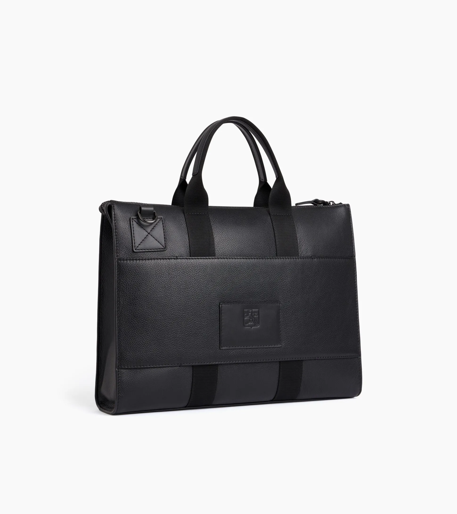 Porte documents Alexis en cuir grainé - Black