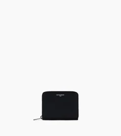 Porte monnaie Emilie en cuir grainé - Black