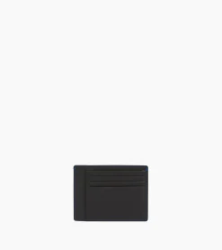 Porte papiers Charles en cuir grainé - Black Le Bleu