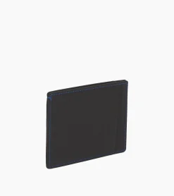 Porte papiers Charles en cuir grainé - Black Le Bleu