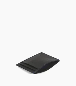 Porte papiers Charles en cuir grainé - Black Le Bleu