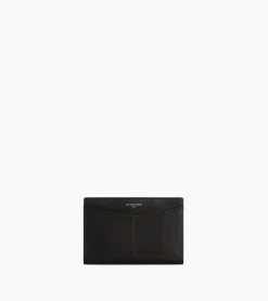 Porte passeport Charlotte en cuir lisse - Black
