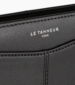 Porte passeport Charlotte en cuir lisse - Black