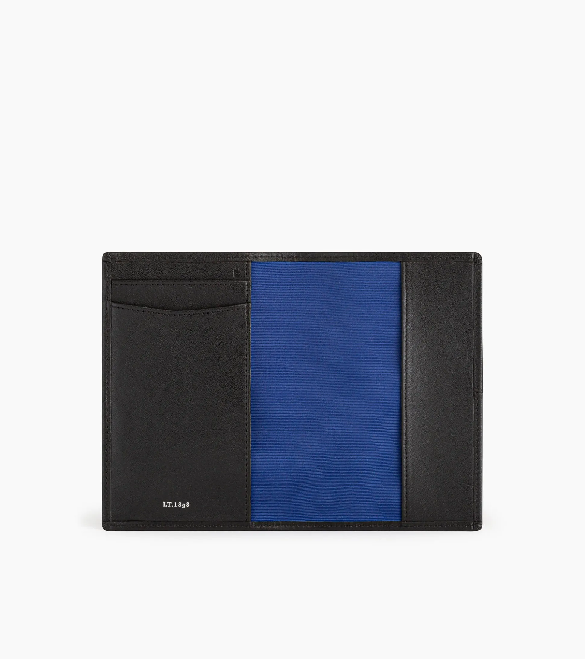 Porte passeport Charlotte en cuir lisse - Black